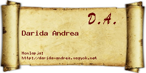 Darida Andrea névjegykártya